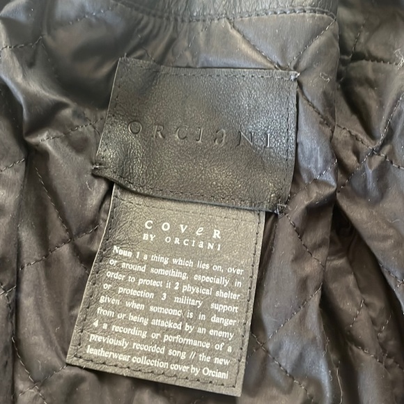 ORCIANI  LEATHER  JACKET SIZE 40 - Picture 8 of 10
